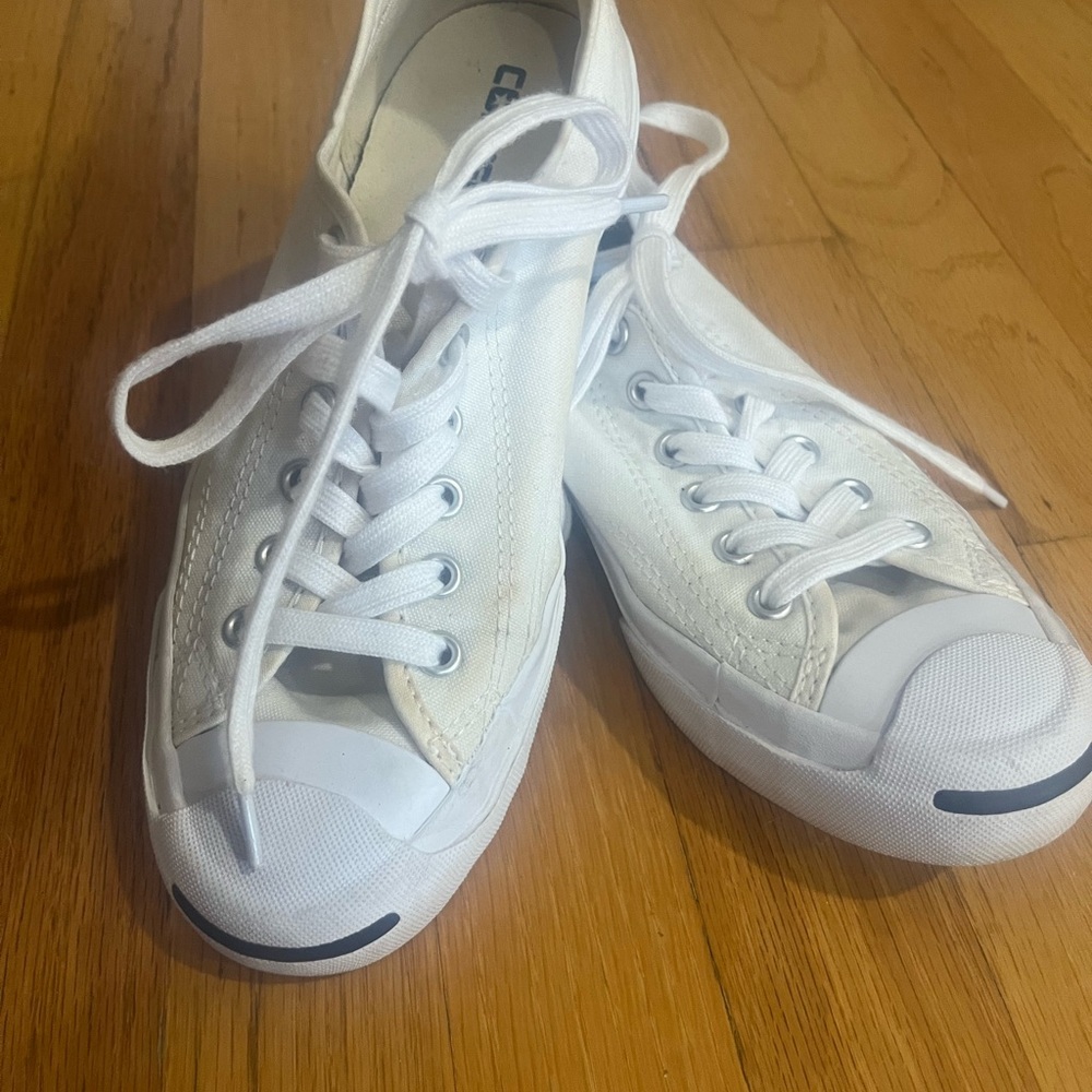 Converse Jack Purcell White Canvas Sneakers